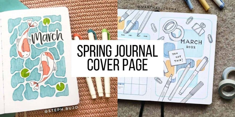 Spring Cover Page Ideas For Your Bullet Journal