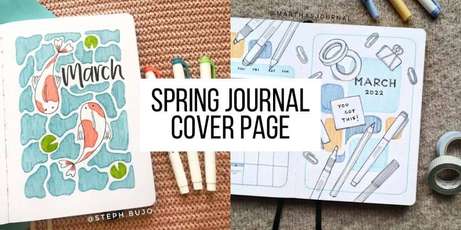 Spring Cover Page Ideas For Your Bullet Journal | Masha Plans