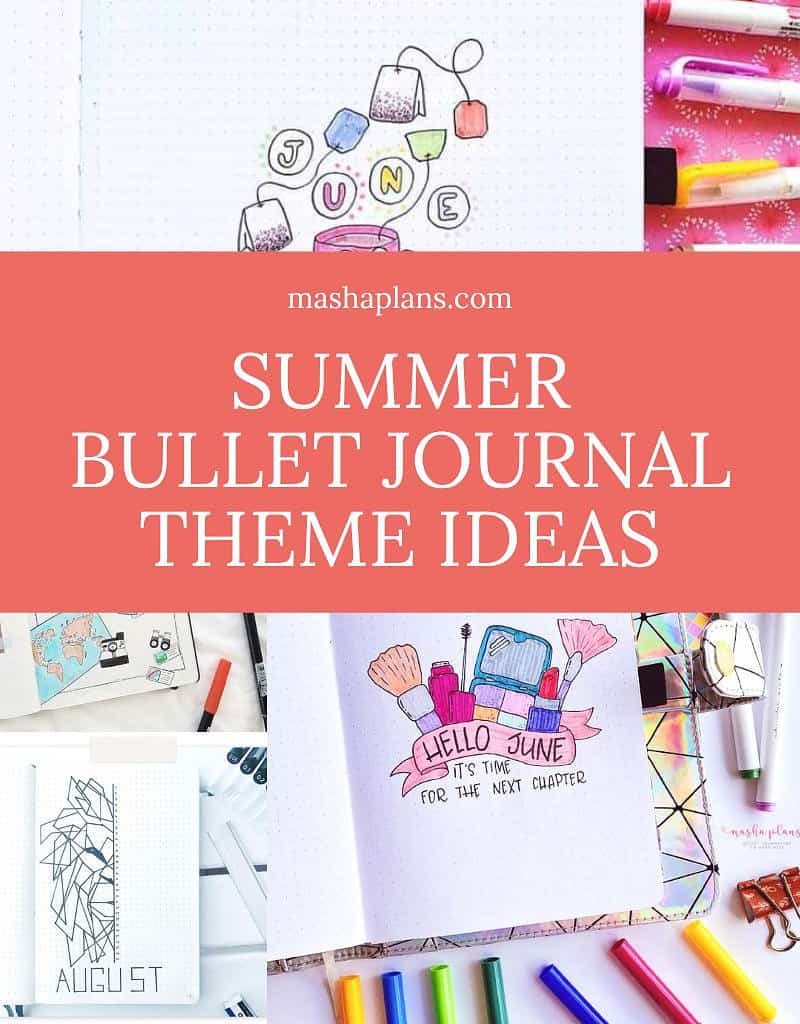 Summer Bullet Journal Themes | Masha Plans