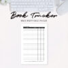 11 Free Bullet Journal Book Tracker Printables