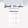 11 Free Bullet Journal Book Tracker Printables