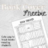 Free Book Tracker Bullet Journal Printables
