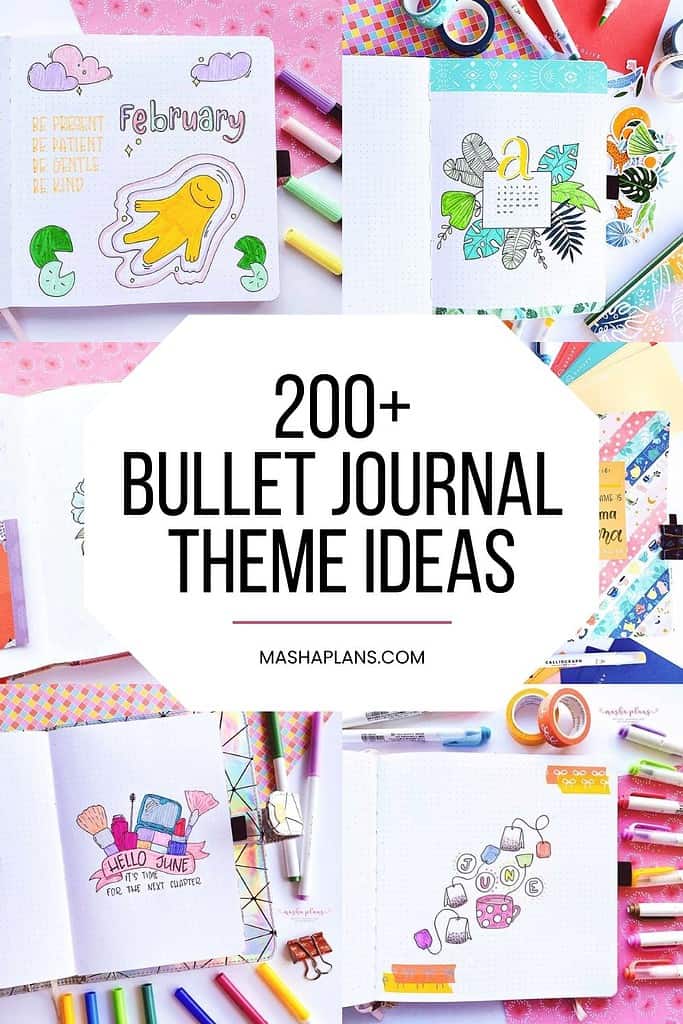 200+ Bullet Journal Themes For Every Month On The Year