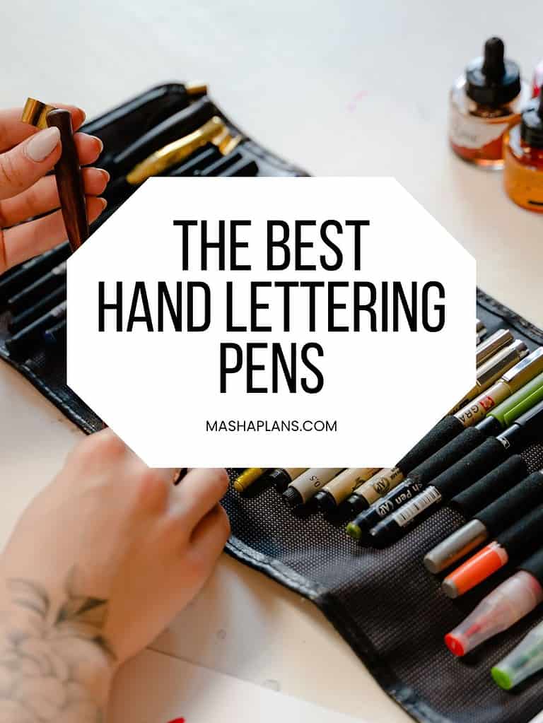 Best Hand Lettering Pens You'll Adore Masha Plans