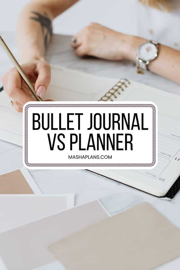 planner VS bullet journal, which one do you need?