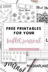 Free Printable Bullet Journal Pages | Masha Plans