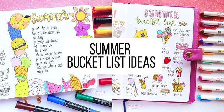 Summer Bucket List Bullet Journal Ideas