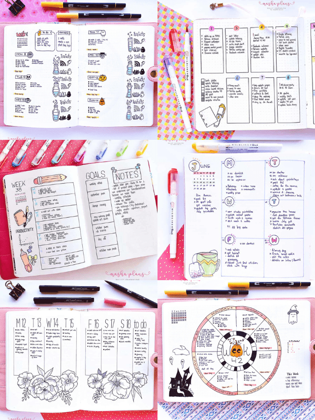 9 Types Of Bullet Journal Weekly Spreads You Need To Try Story
