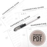 Cute Handwriting Practice Sheets | Masha Plans