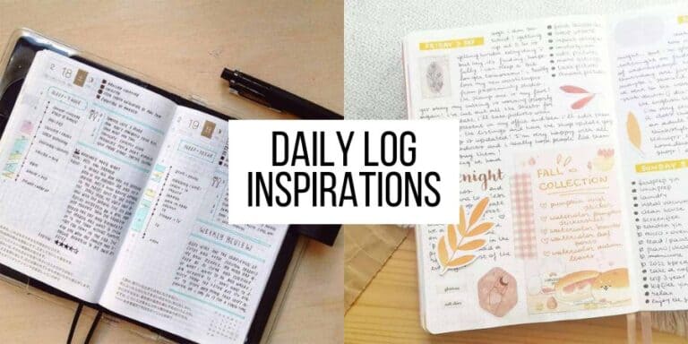 13 Bullet Journal Daily Log Inspirations