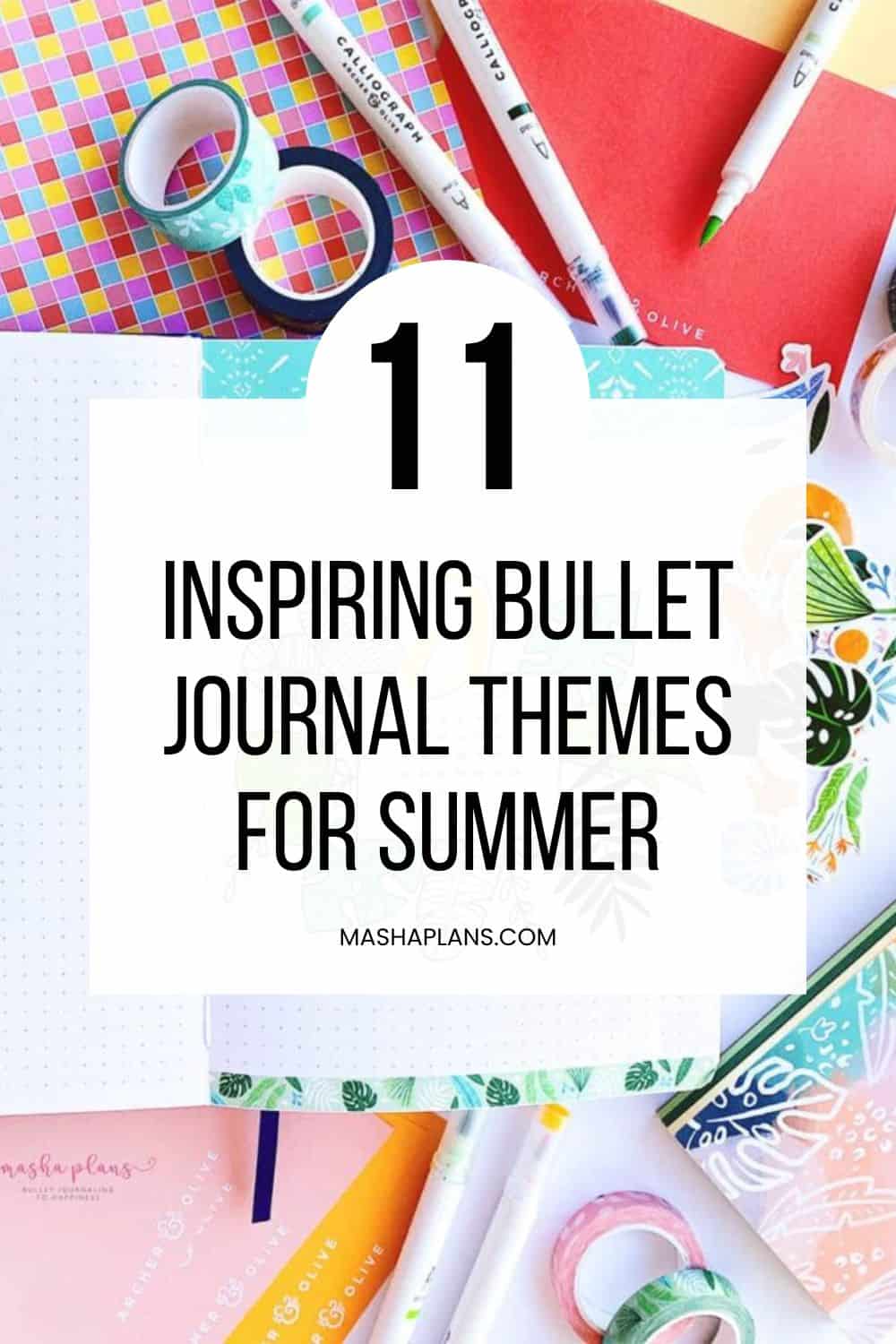 11 Inspiring Bullet Journal Themes For Summer | Masha Plans