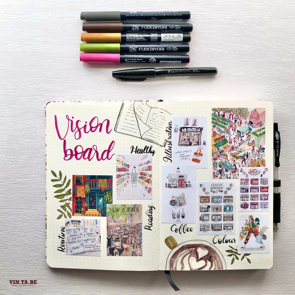 9 Creative Bullet Journal Vision Board Ideas to Manifest Your