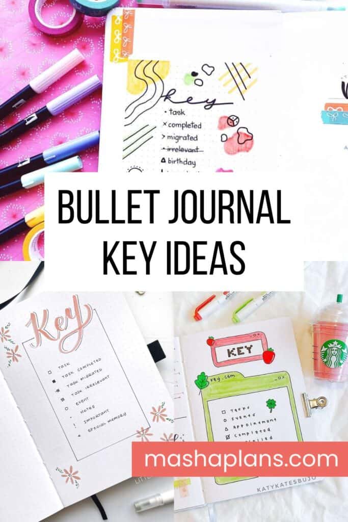 Key page Bullet Journal - Bujo Lover