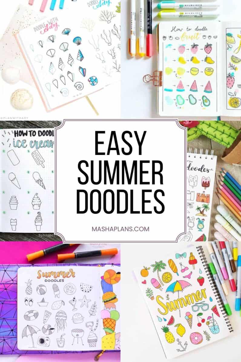 Easy Summer Doodles to Transform Your Journal into a Sunny Paradise ...