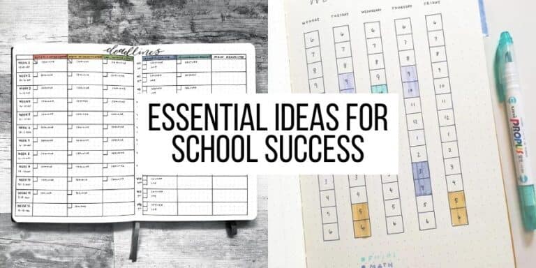 13 Essential Bullet Journal Ideas For School Success