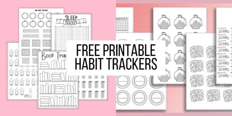 Free Monthly Habit Tracker Printables