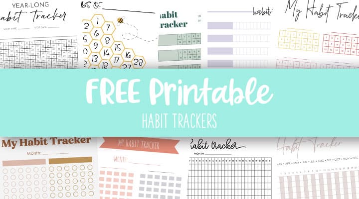 5 Free Printable Habit Trackers ⋆ The Petite Planner
