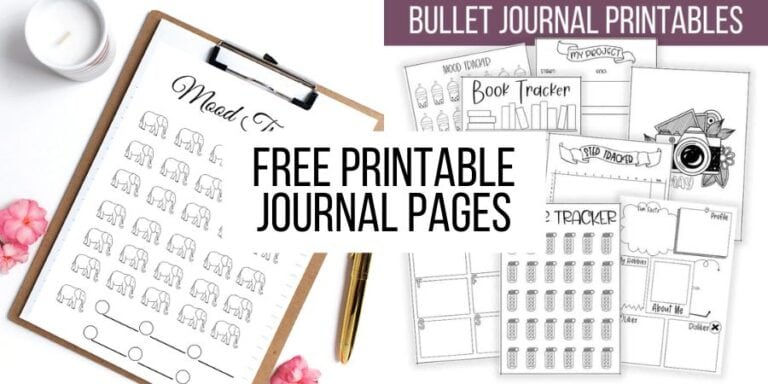 Journaling Made Easy: Free Printable Journal Pages