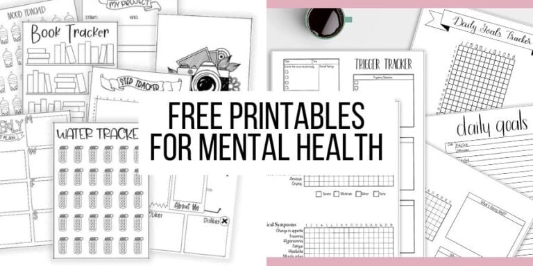 Free Mental Health Bullet Journal Printables