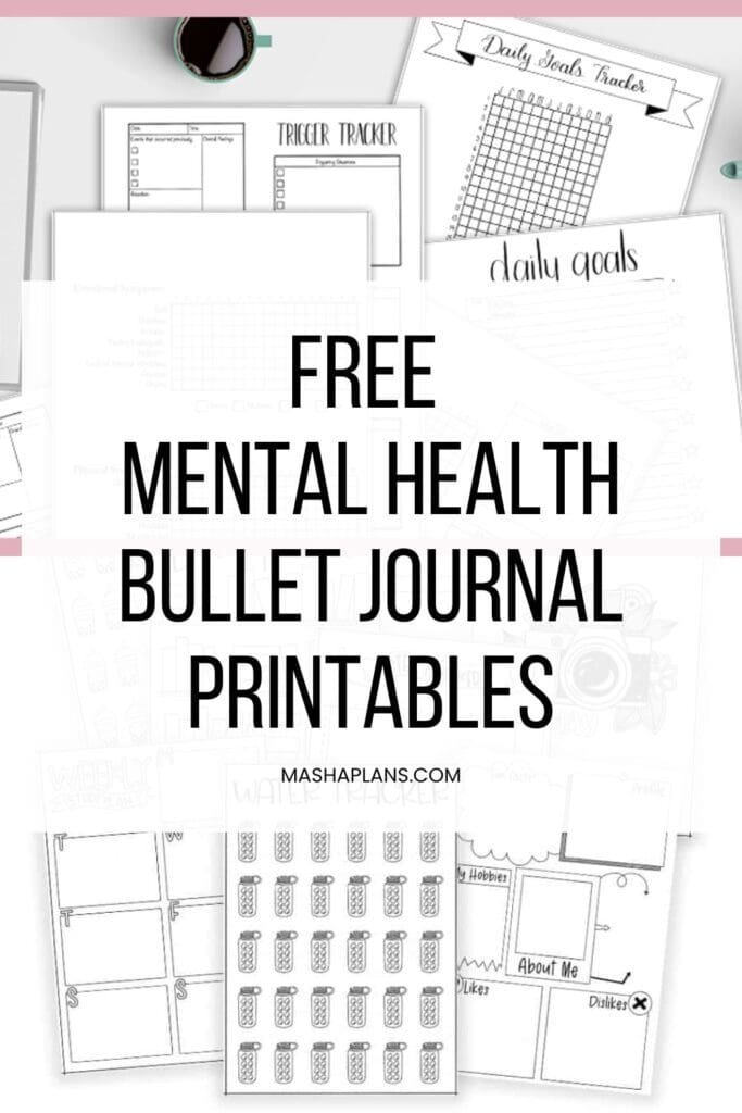 Healthy Living Bullet Journal Ideas + FREE PRINTABLE