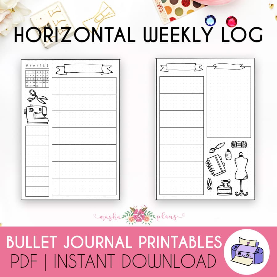 Free Printable Bullet Journal Kit - String and Space