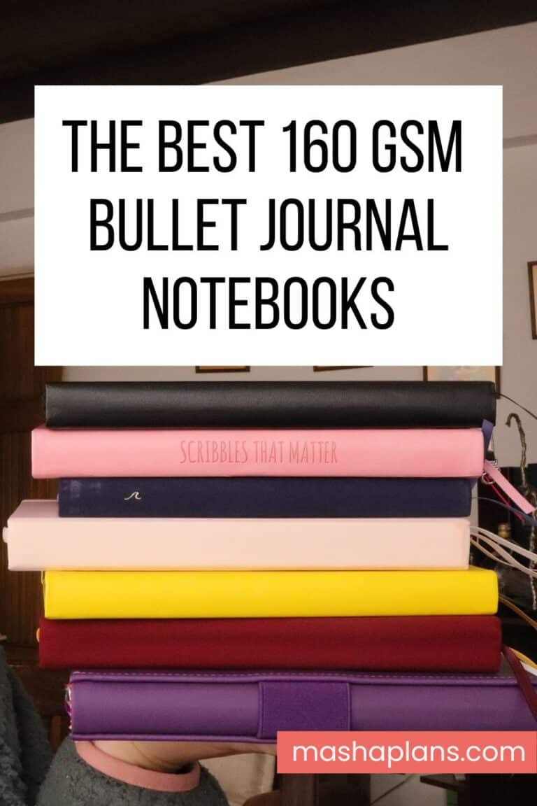 The Best 160 GSM Bullet Journal Notebooks The Ultimate Comparison
