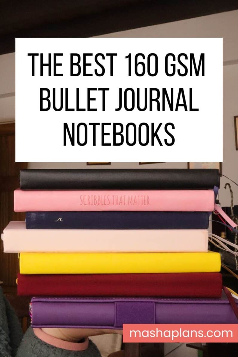 The Best 160 GSM Bullet Journal Notebooks The Ultimate Comparison