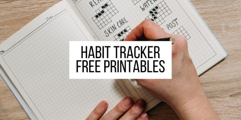 Free Bullet Journal Habit Tracker Printables