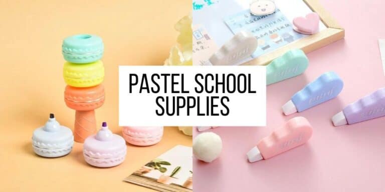 Pastel School Supplies To Brighten Your Academic Year