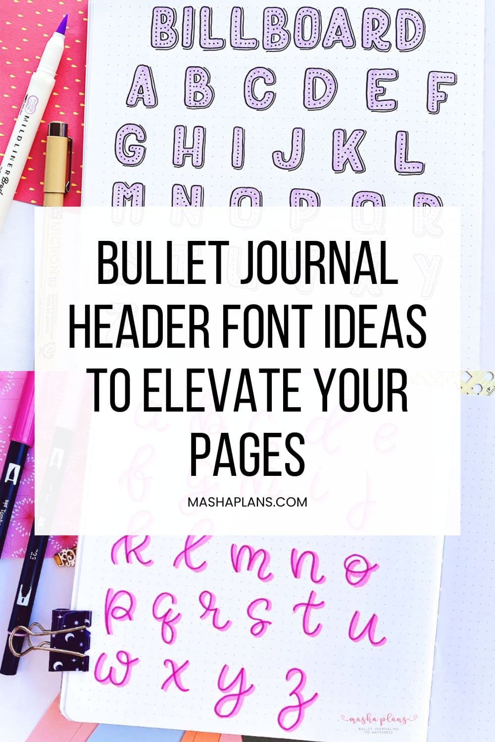 7 Bullet Journal Header Font Ideas To Elevate Your Pages