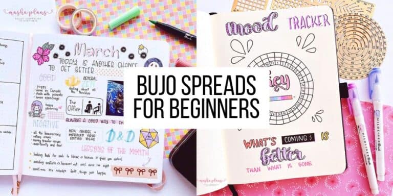 17 Bullet Journal Spreads For Beginners