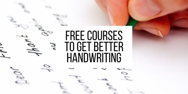 How To Get Better Handwriting: Free Online Courses