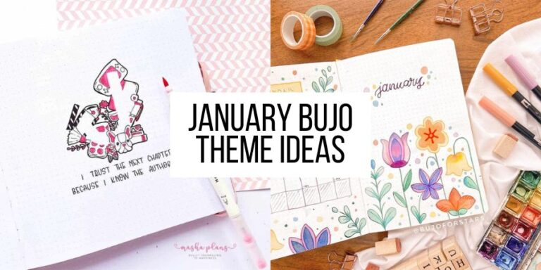 17 Inspiring January Bullet Journal Theme Ideas