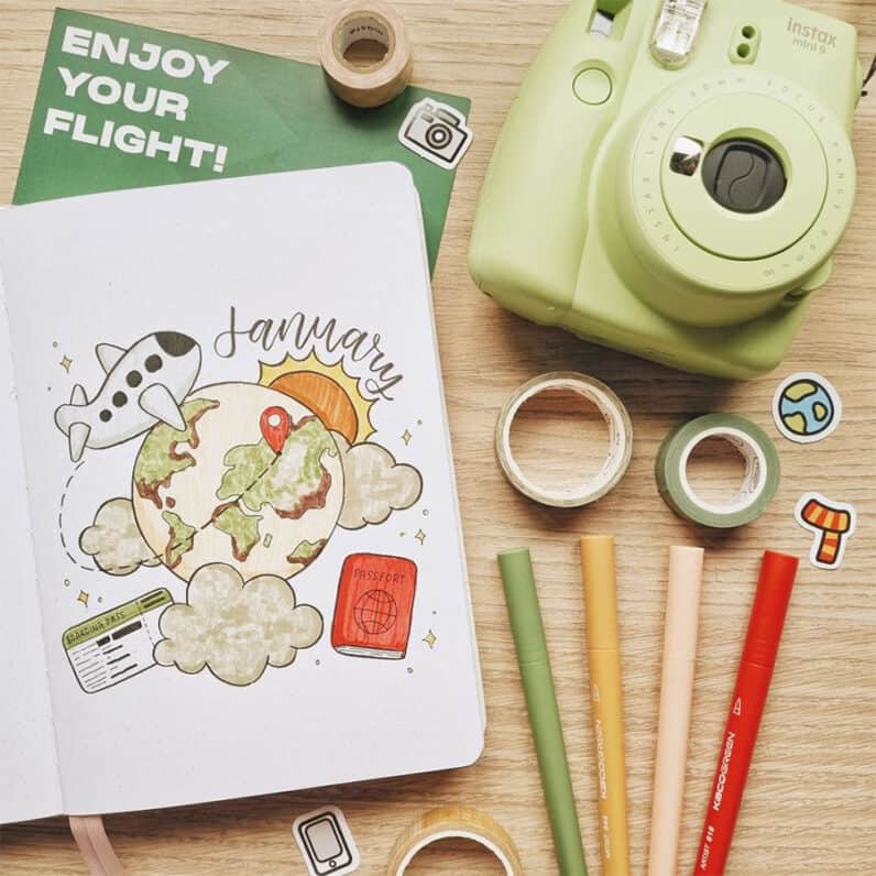 17 Inspiring January Bullet Journal Theme Ideas