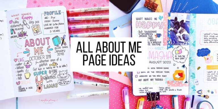 13 “All About Me” Page Ideas For Your Bullet Journal