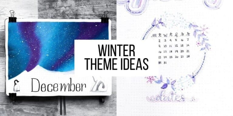 15 Bullet Journal Winter Theme Inspirations