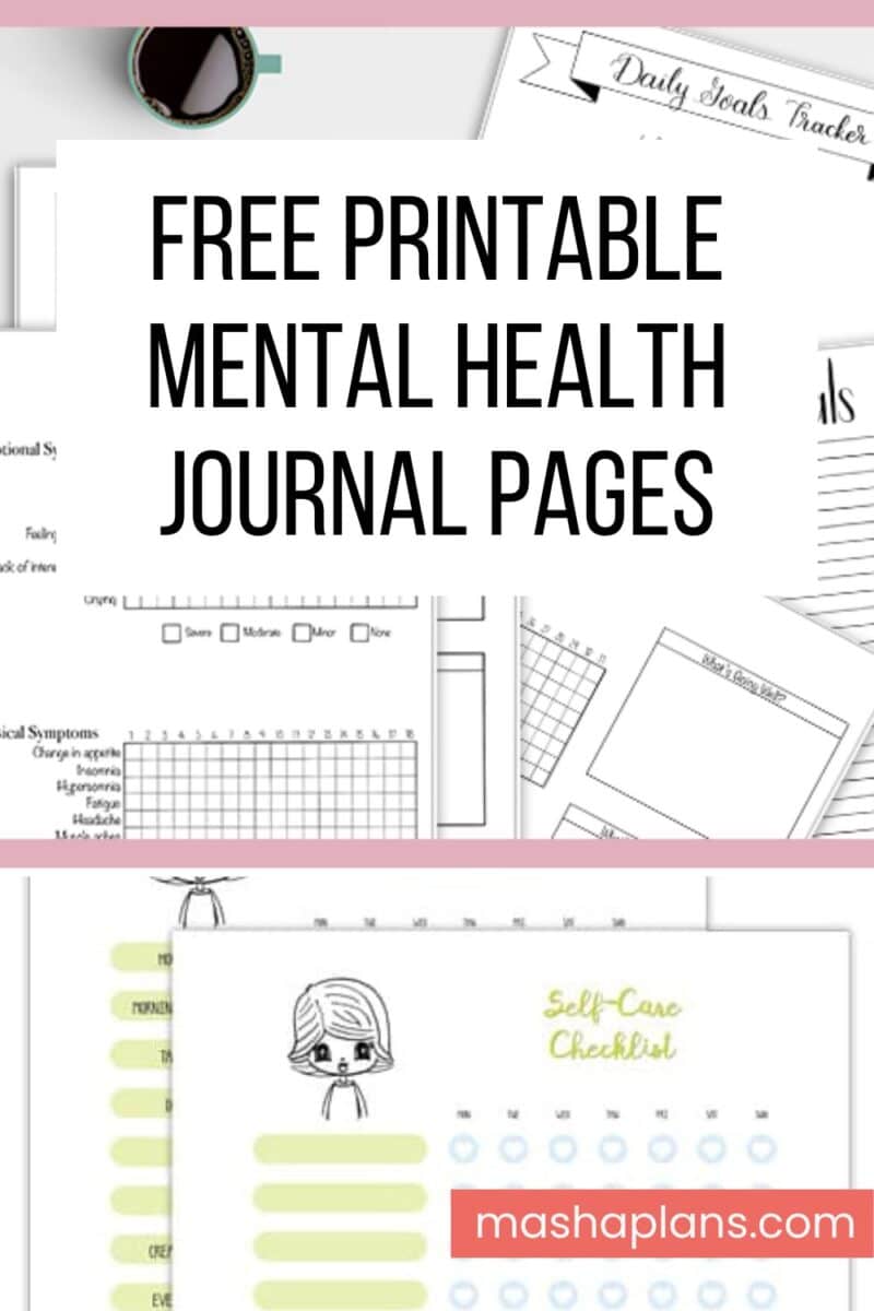 Free Printable Mental Health Journal Pages