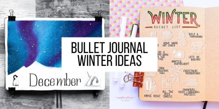 Sparkling Winter Bullet Journal Ideas To Brighten Your Days