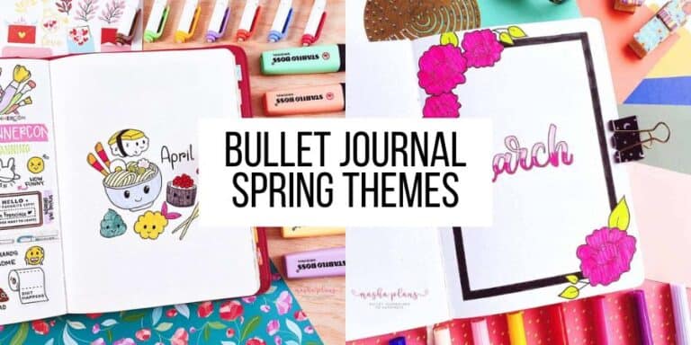 11 Inspiring Spring Bullet Journal Themes