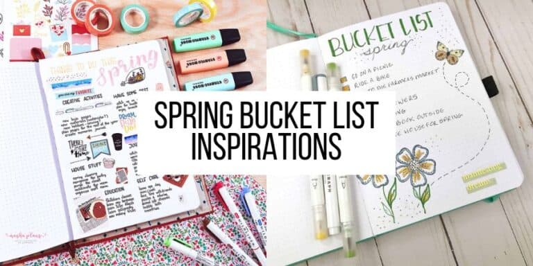 11 Bullet Journal Spring Bucket List Inspirations