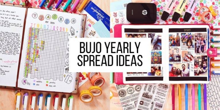 11 Bullet Journal Yearly Spread Ideas