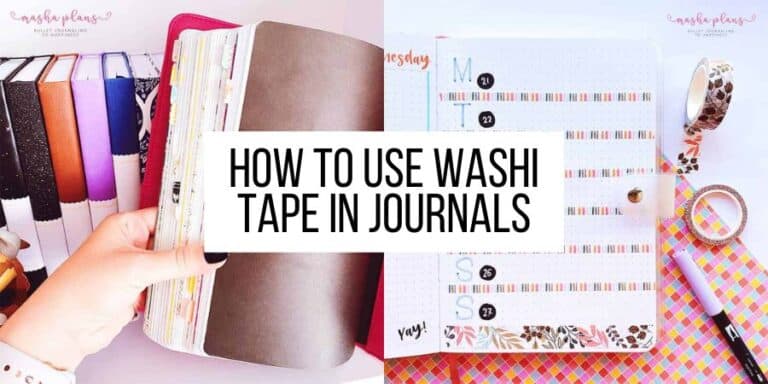 7 Ways To Use Washi Tape In Journals