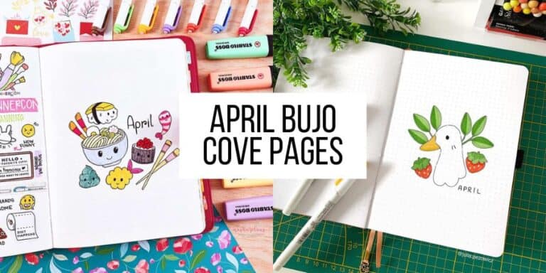 13 April Bullet Journal Cover Page Ideas