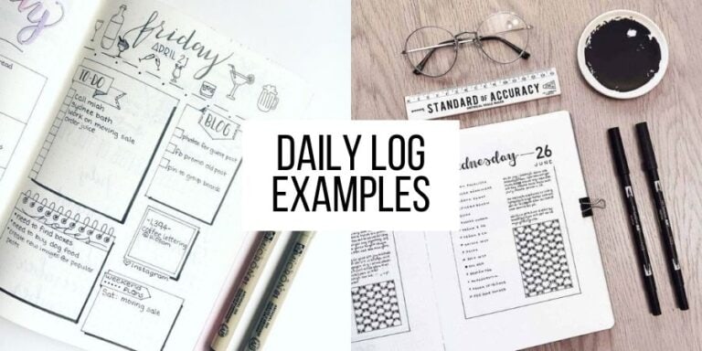 15 Bullet Journal Daily Log Examples