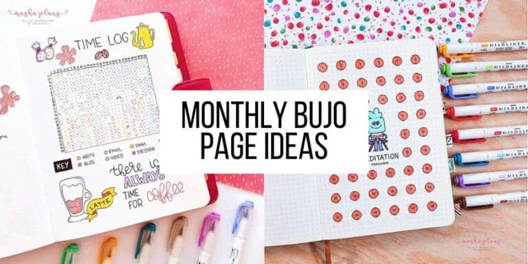 Captivating Monthly Bullet Journal Page Ideas