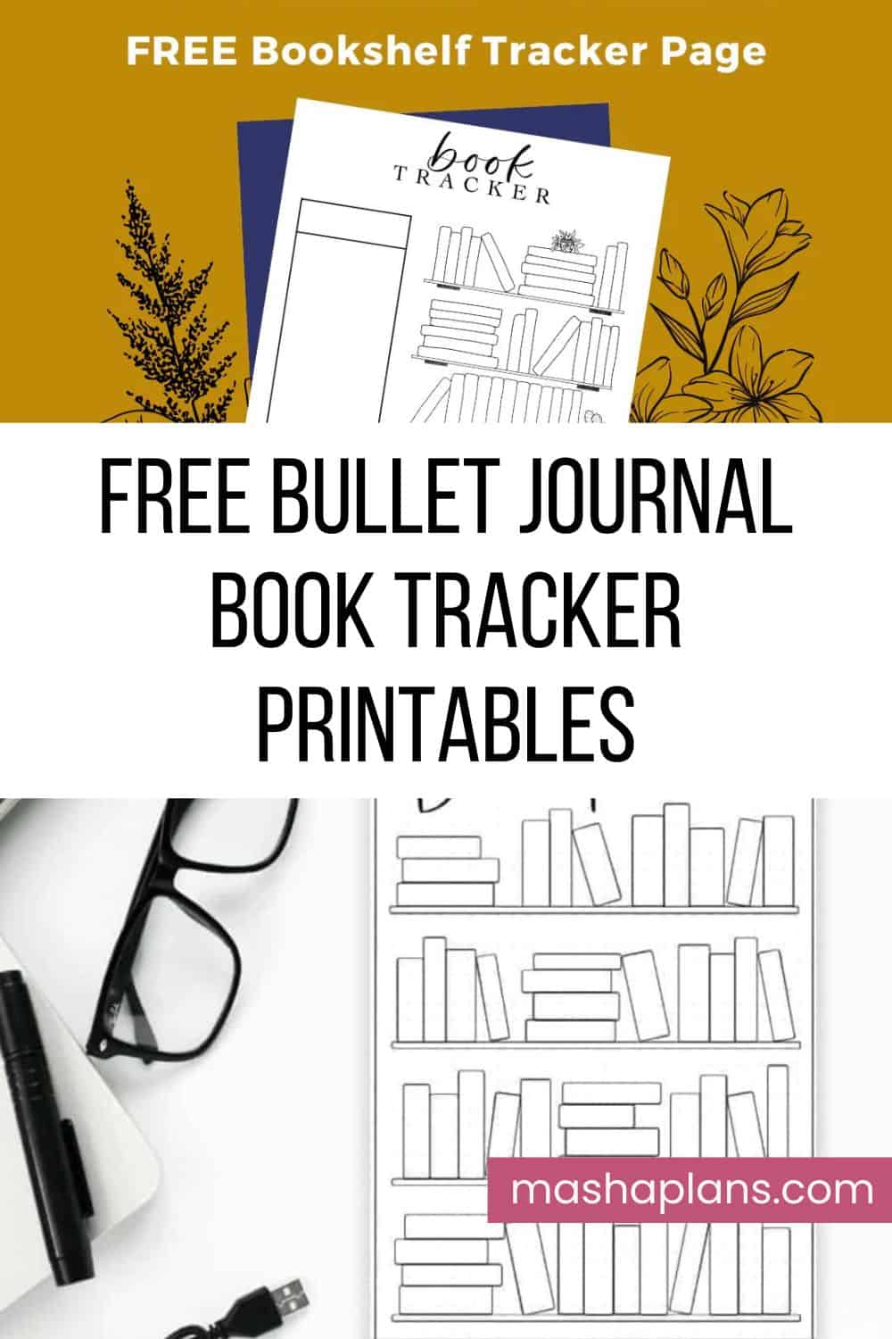 11 Free Bullet Journal Book Tracker Printables