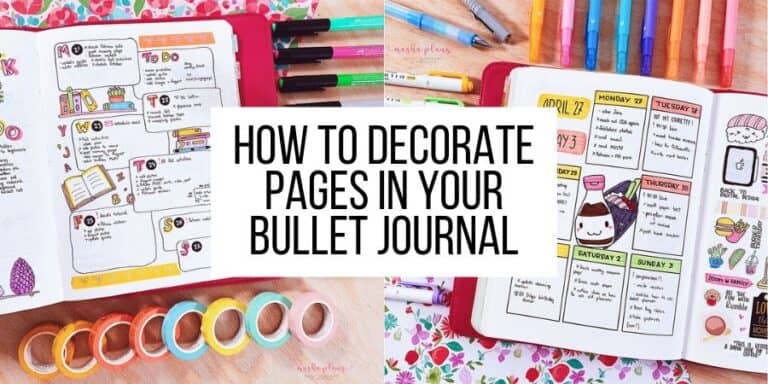 How To Decorate Pages In Your Bullet Journal