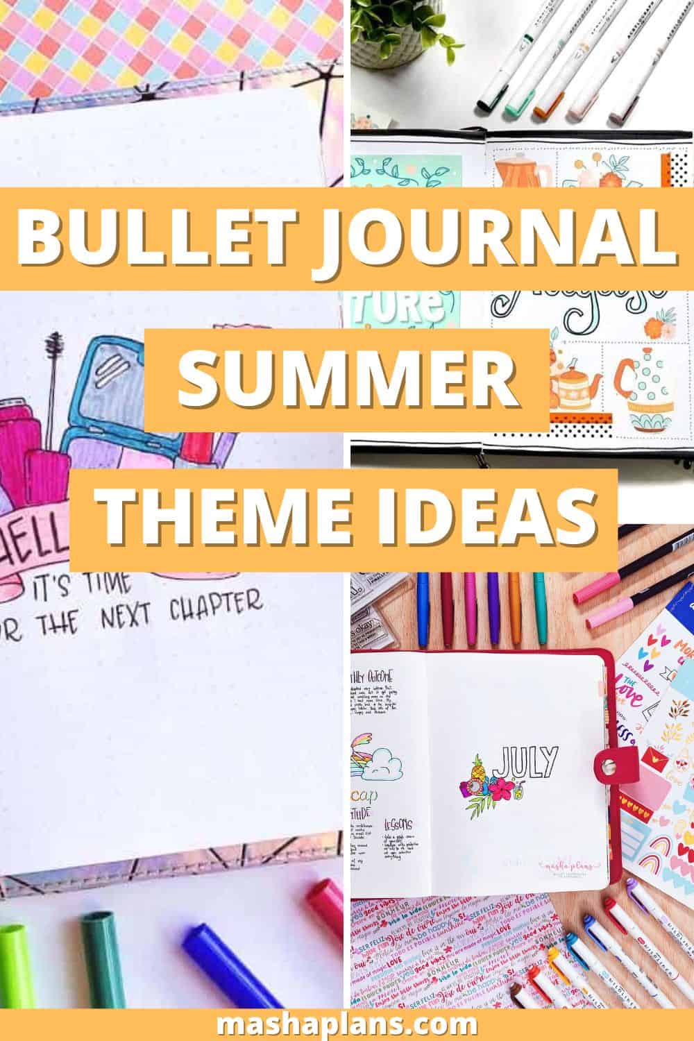 Bullet Journal Summer Theme Ideas