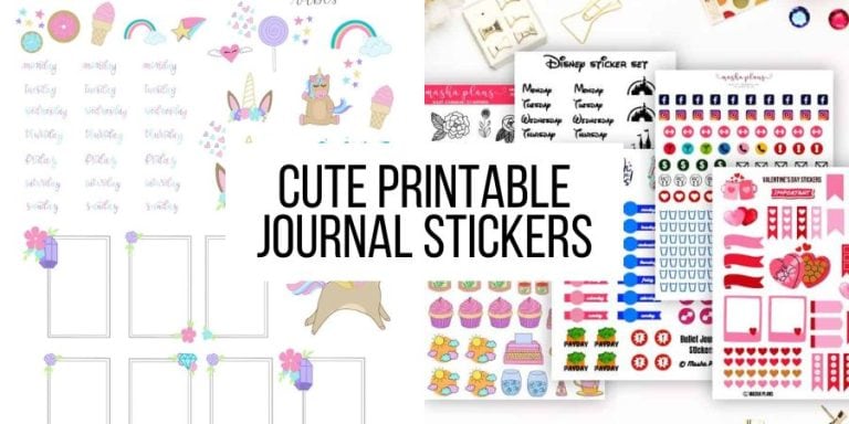 Free Printable Cute Journal Stickers
