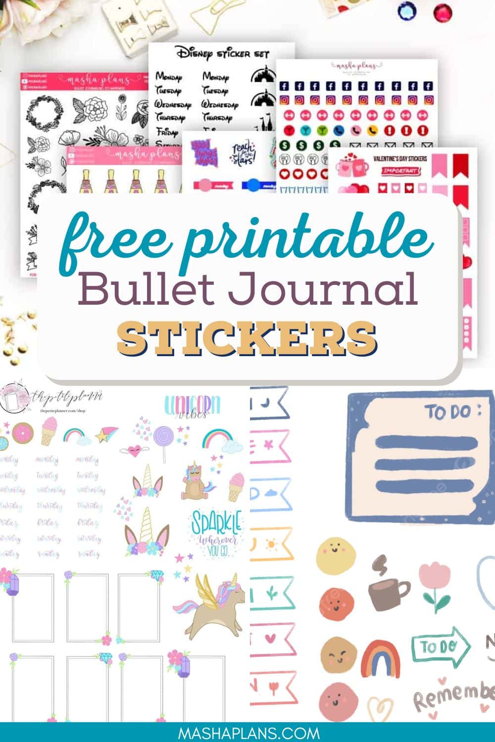 Free Printable Cute Journal Stickers